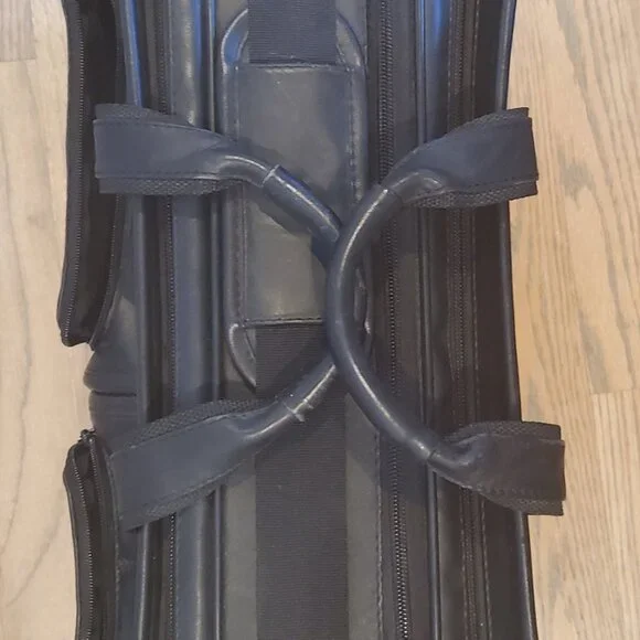 Black Leather Briefcase w Sleeve